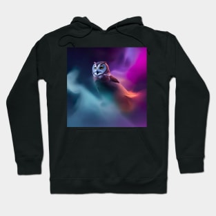 OWL DESIGN IN MULTICOLORED MIST Hoodie